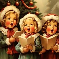 Imagen de coro cantando en Navidad