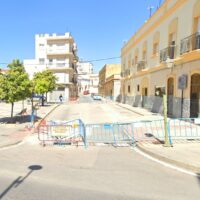 Imagen de la plaza del Carbón en Jerez en obras (Google)