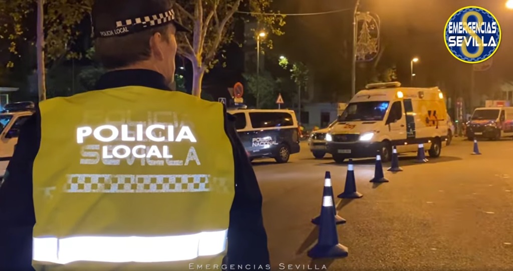Imagen de un simulacro de emergencia en Sevilla
