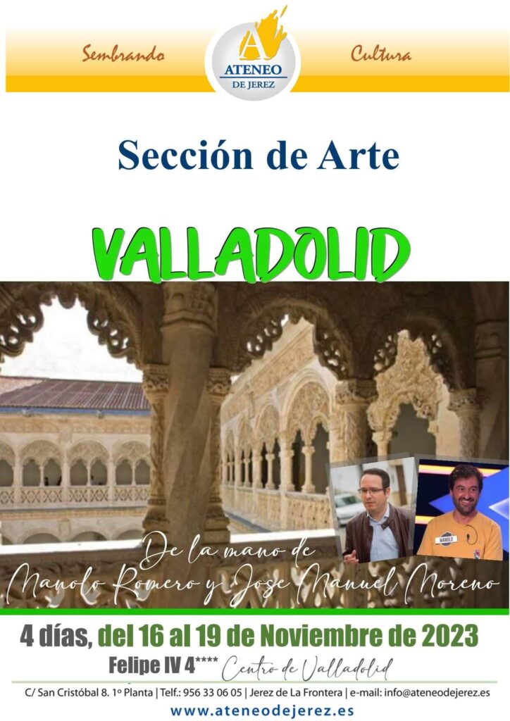 Cartel visita a Valladolid