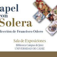 Cartel ce la exposición 'Papel con Solera'