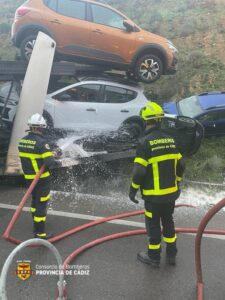 Accidente de tráfico en la autovía CA-33 deja ocho heridos en San Fernando