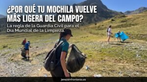 Llegas al campo con la mochila llena y vuelves sin nada: la Guardia Civil aclara qué debes hacer con la basura