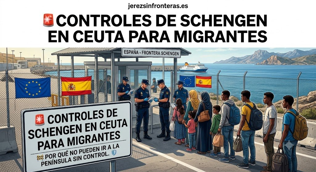 Agentes de la Policía Nacional verificando la documentación de migrantes en el puerto de Ceuta antes de embarcar hacia la Península.