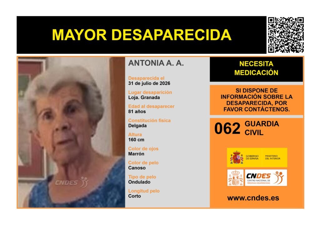 Buscan a Antonia A. A. desaparecida en Loja