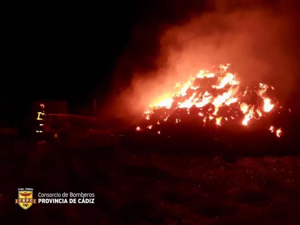 incendio en finca ganadera