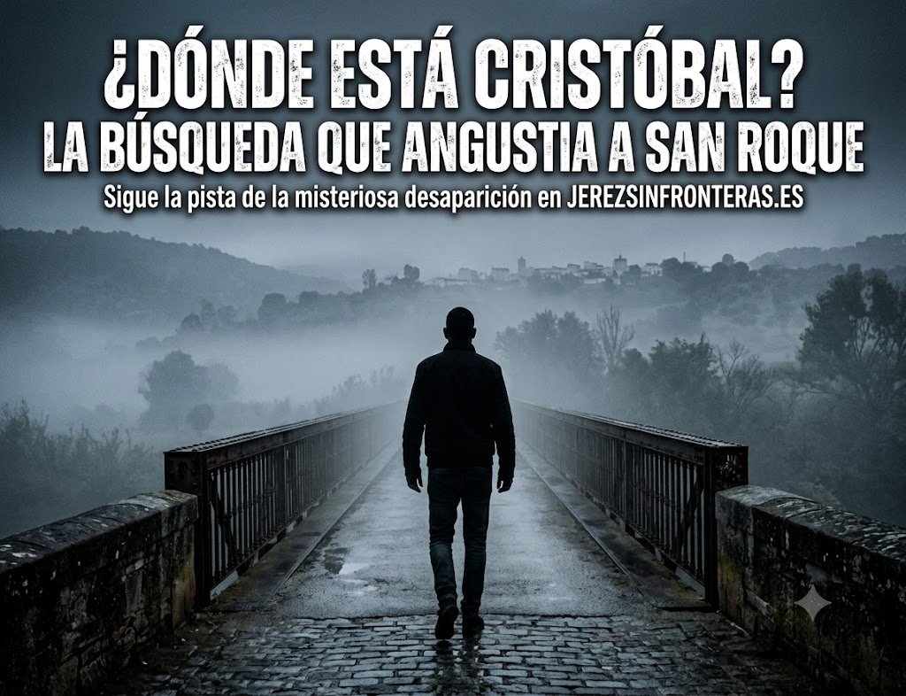 Una imagen misteriosa y evocadora que muestra a un hombre caminando de espaldas hacia un paisaje borroso cubierto de niebla, lo que representa la incertidumbre que rodea la desaparición de Cristóbal G. O. en San Roque, Cádiz. La imagen no revela su rostro, manteniendo la intriga y la necesidad de más información.