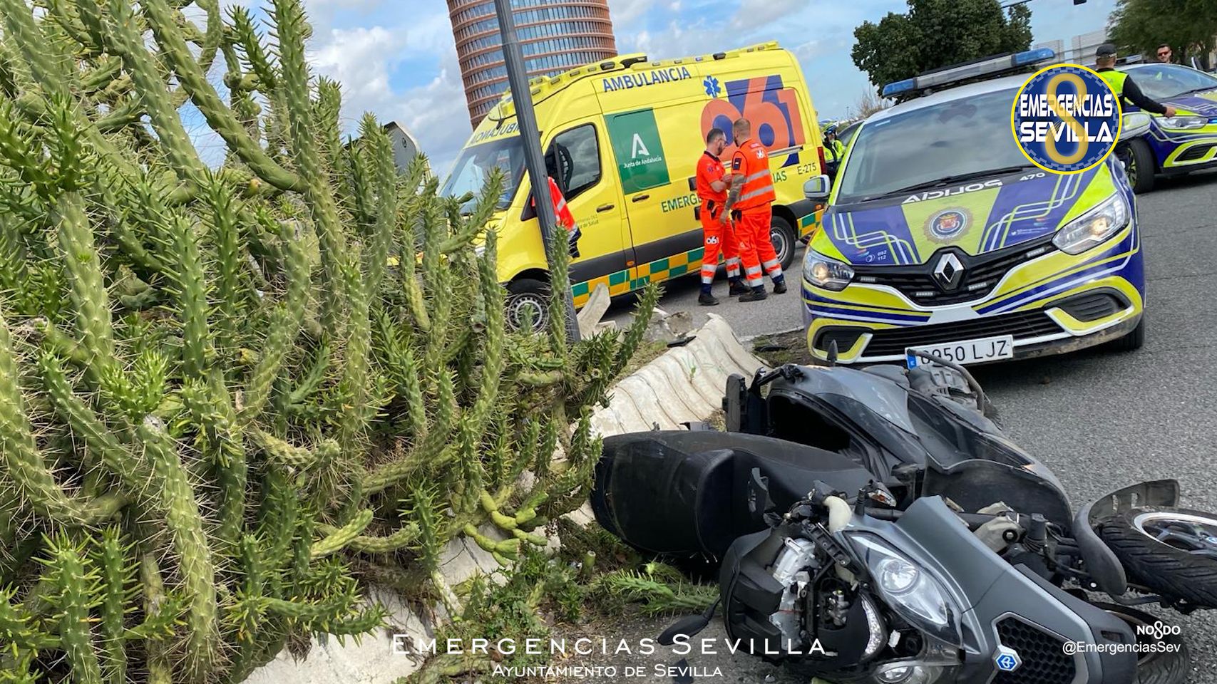 Trágico accidente de tráfico en Sevilla capital