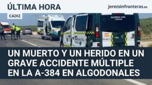 Tragedia en las carreteras de Cádiz: la colisión múltiple en la A-384 en Algodonales se cobra una vida