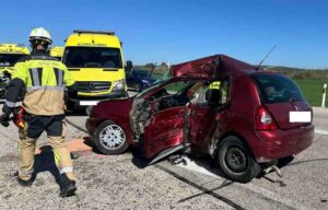 Accidente mortal en Aguilar