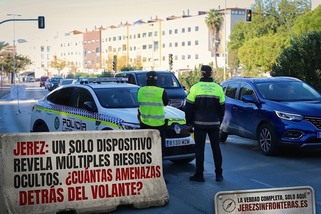 La Policía Local intercepta en Jerez a conductores ebrios, drogas y delitos contra la seguridad vial.
