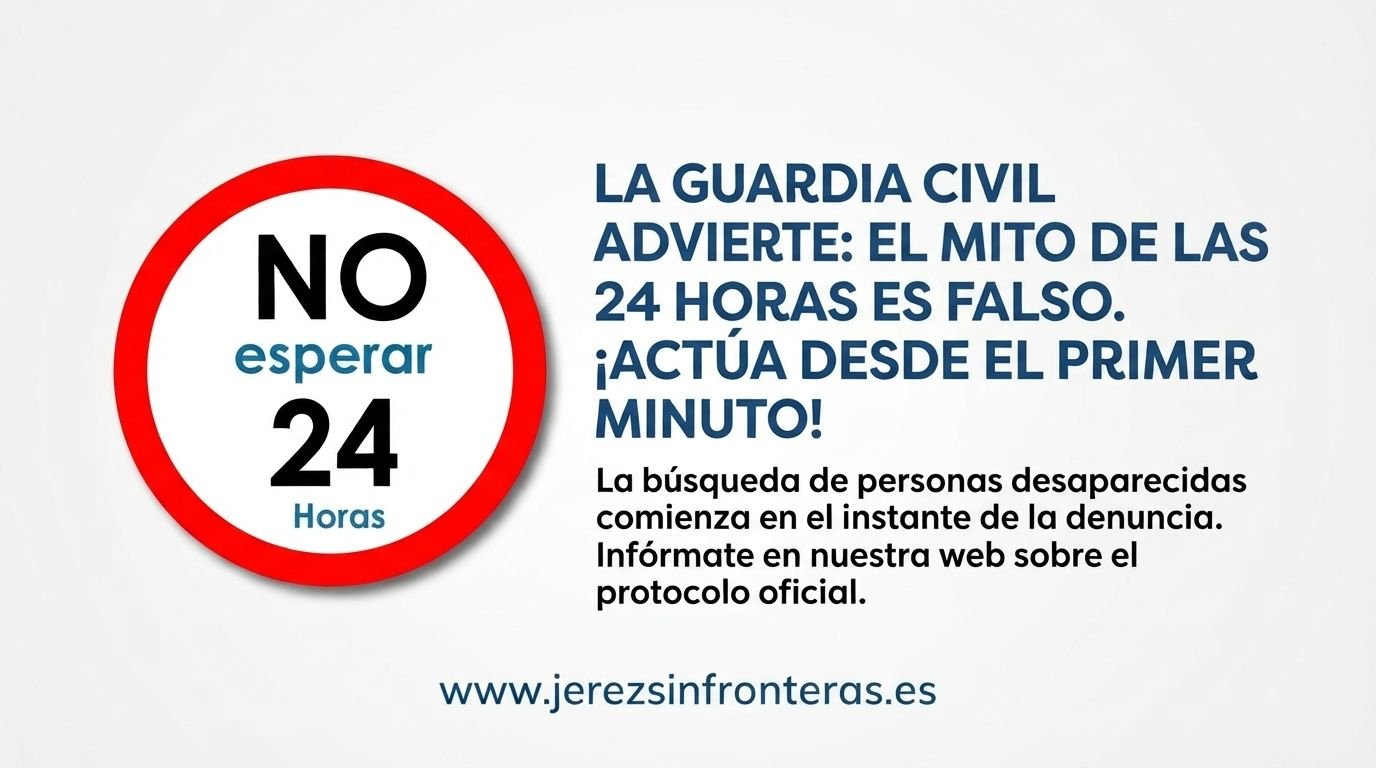 La Guardia Civil lo deja claro: nunca esperes 24 horas para denunciar una desaparición