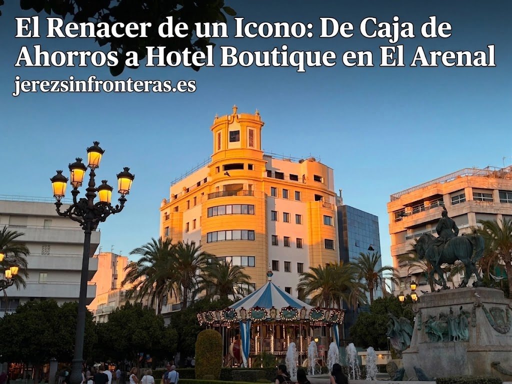 La histórica sede de la Plaza del Arenal renace. Conoce el futuro hotel en la antigua Caja de Ahorros de Jerez.