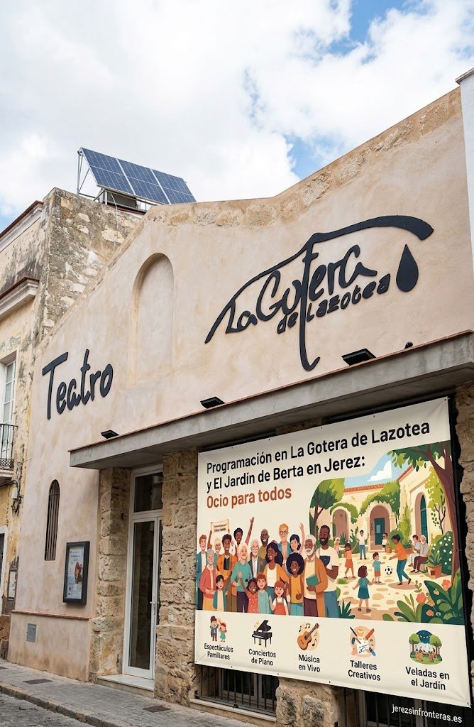 Consulta la programación en La Gotera de Lazotea y El Jardín de Berta en Jerez para grandes y pequeños.