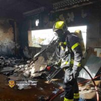 Incendio vivienda abandonada Jerez