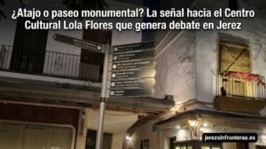 ¿Atajo o paseo monumental? La señal hacia el Centro Cultural Lola Flores que genera debate en Jerez