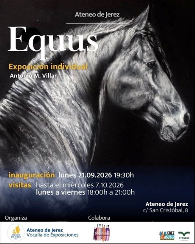 El caballo cobra vida en el Ateneo de Jerez con la muestra ‘Equus’ de Antonio M. Villar