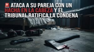 Ataca a su pareja con un hacha en la cabeza y el tribunal ratifica la condena