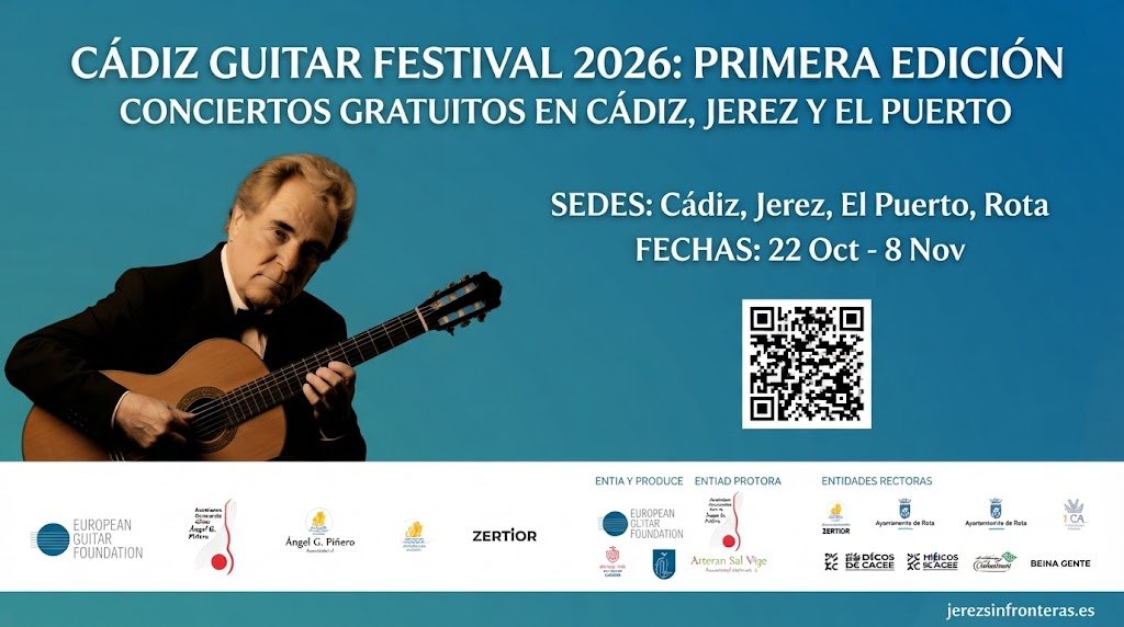 Guía completa de conciertos gratuitos del Cádiz Guitar Festival 2026 en la provincia