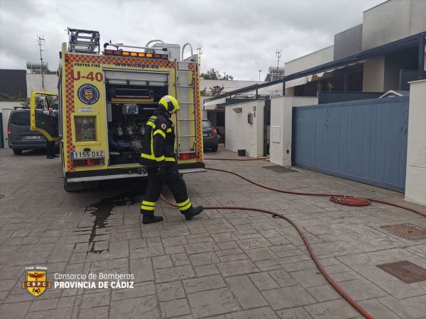 incendio vivienda unifamiliar Jerez