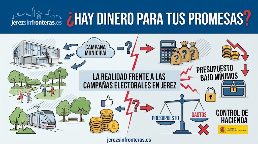 El abismo entre las promesas electorales de los candidatos y la asfixia financiera del Ayuntamiento de Jerez