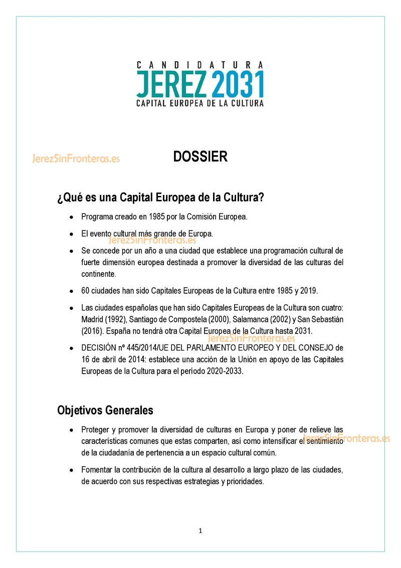 Jerez 2031 Europea de la Cultura