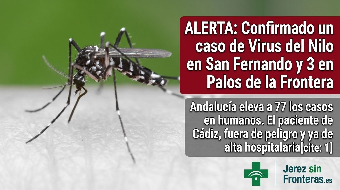 Salud confirma un caso de Virus del Nilo en San Fernando y eleva los contagios en Andalucía