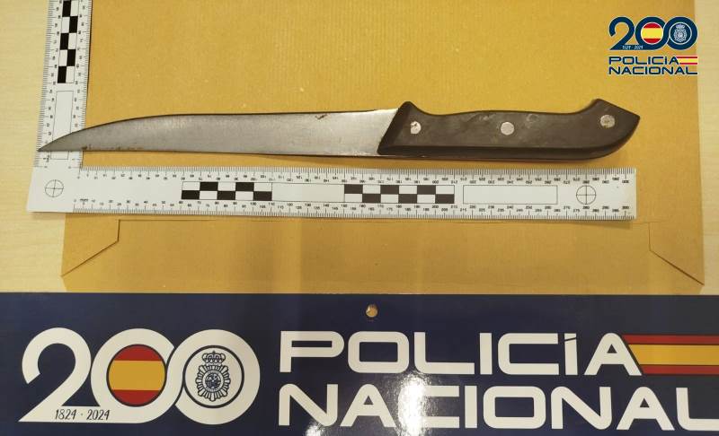 Atracador detenido en 6 minutos tras amenazar con un cuchillo en Jerez