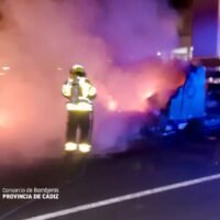 Incendio en garaje de Sanlúcar