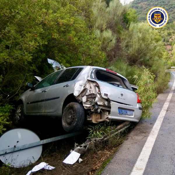 La A-373, nuevamente protagonista de un incidente vial