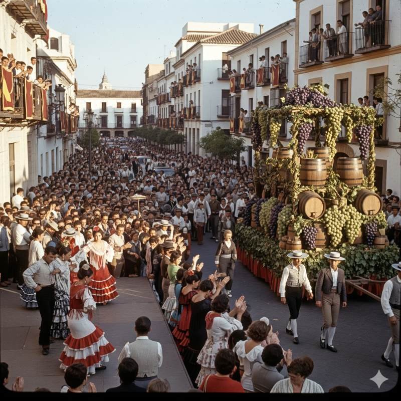 El vino y la pasión se unen: Así fue la Fiesta de la Vendimia de 1964 que convirtió a Jerez en un fenómeno mundial