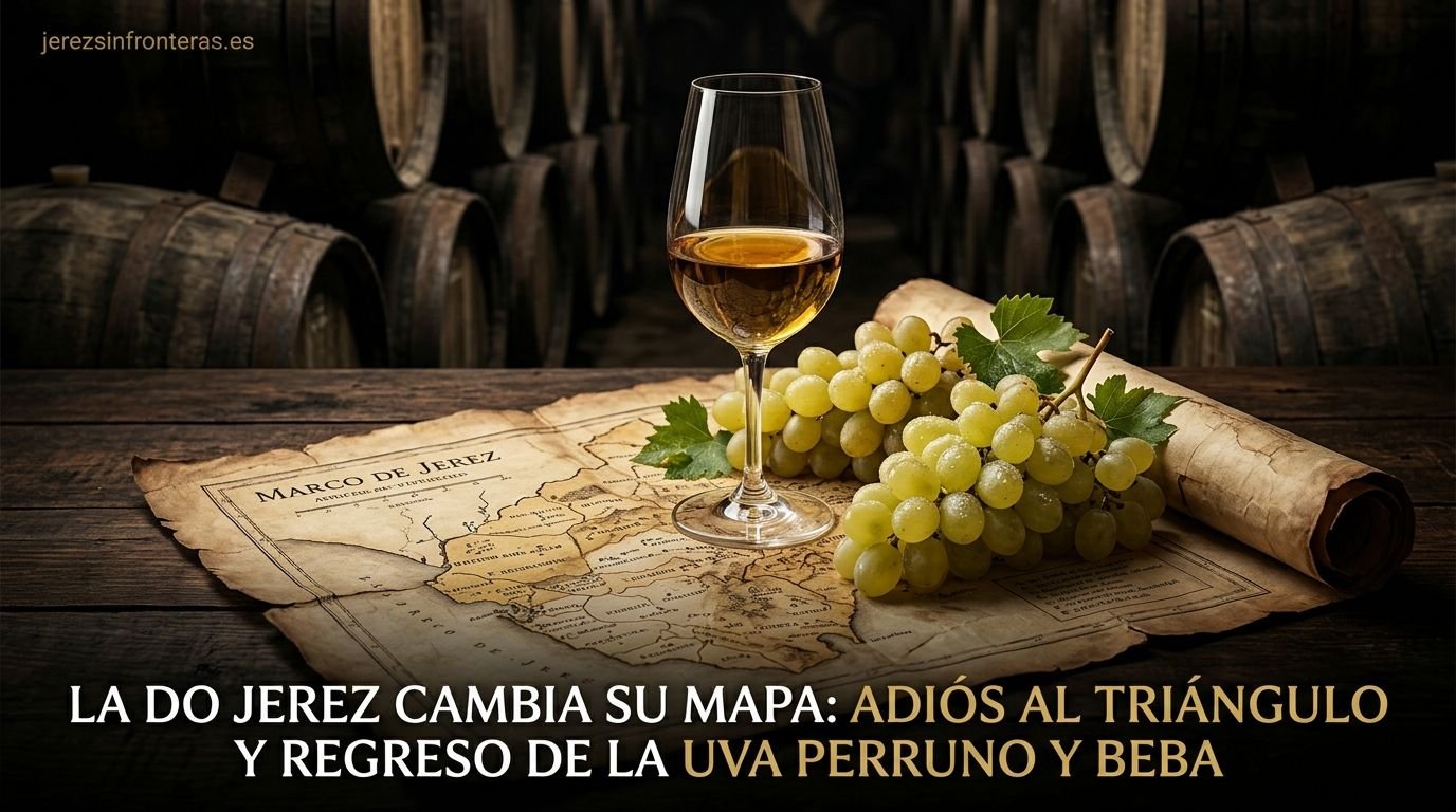 El Marco de Jerez rompe el límite del Triángulo e incorpora uvas ancestrales como la Perruno, Beba y Alejandría