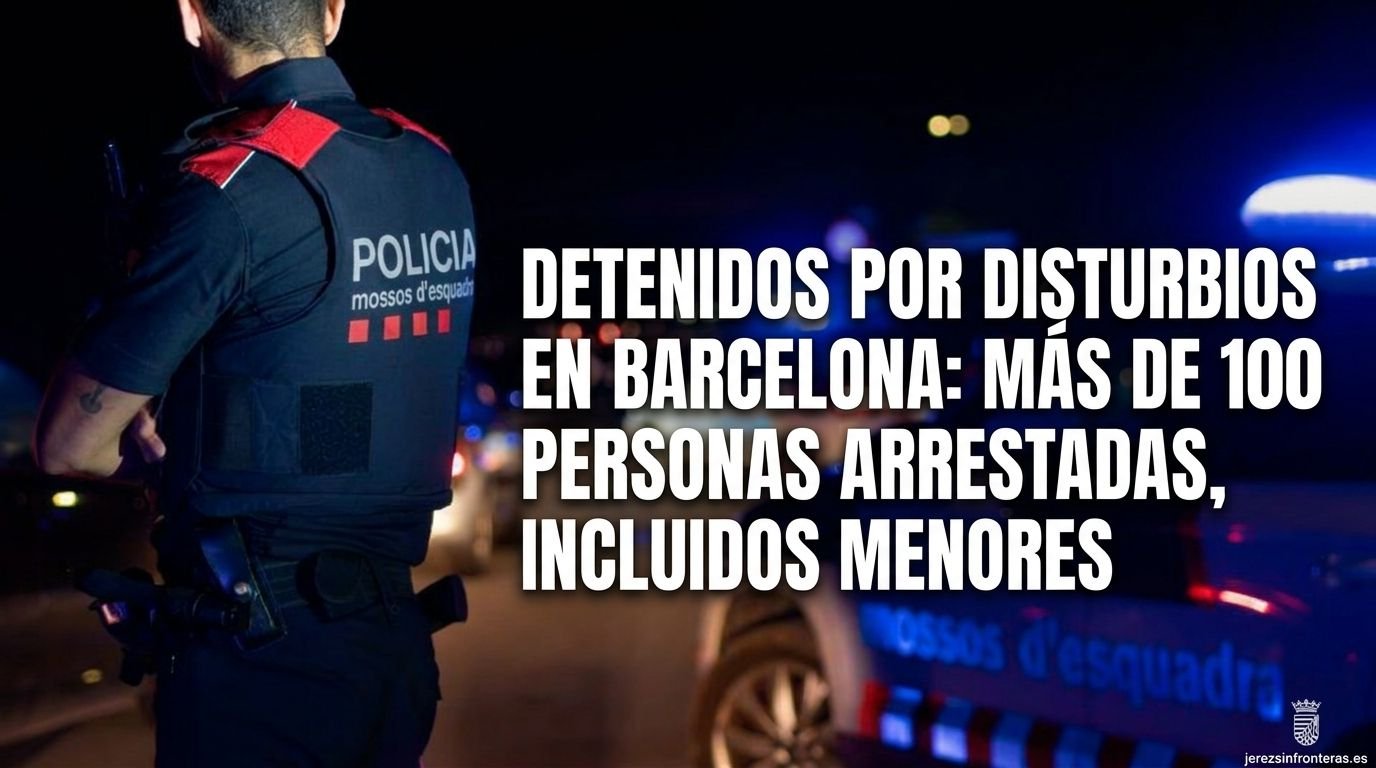 Batalla campal en el centro de Barcelona: saqueos, incendios y un centenar de detenciones tras una marcha juvenil