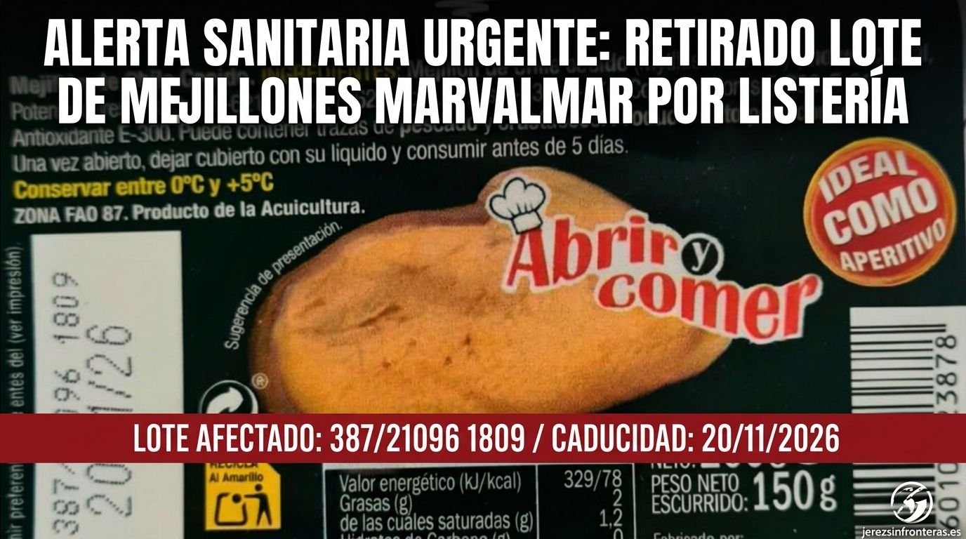 Sanidad detecta Listeria en mejillones cocidos Marvalmar y pide retirar este lote urgente
