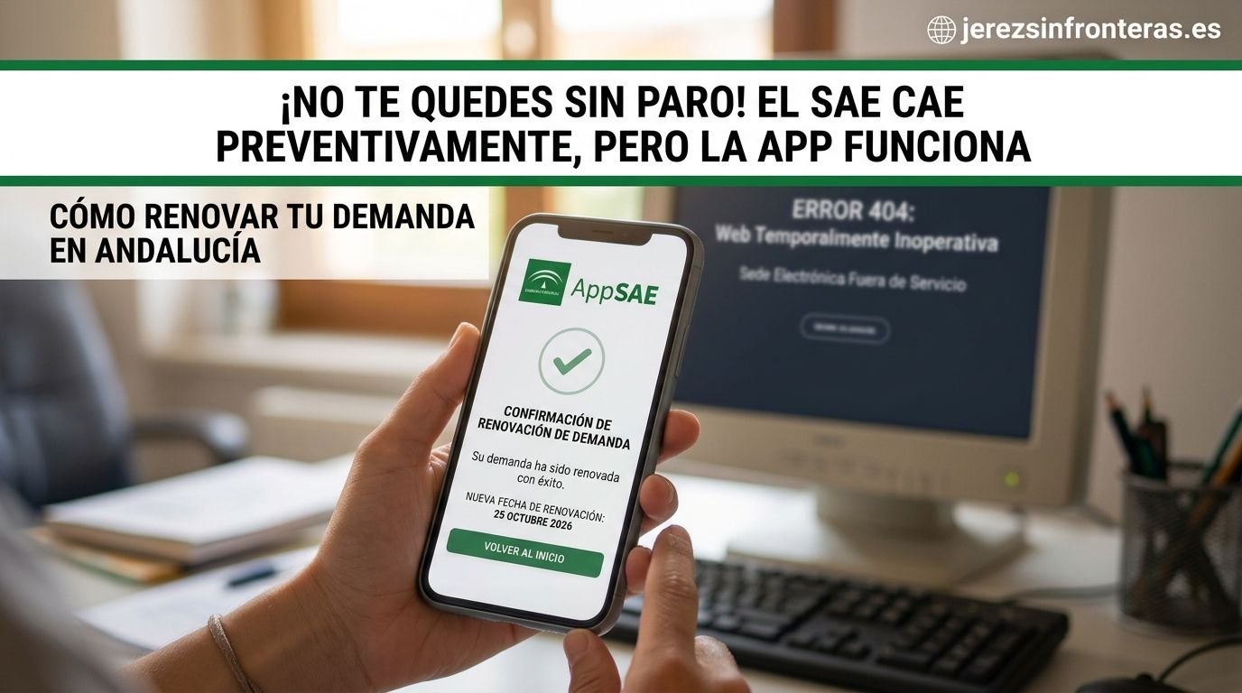 El SAE sufre un cierre preventivo por ciberseguridad: alternativas para sellar el paro en Andalucía sin perder la prestación