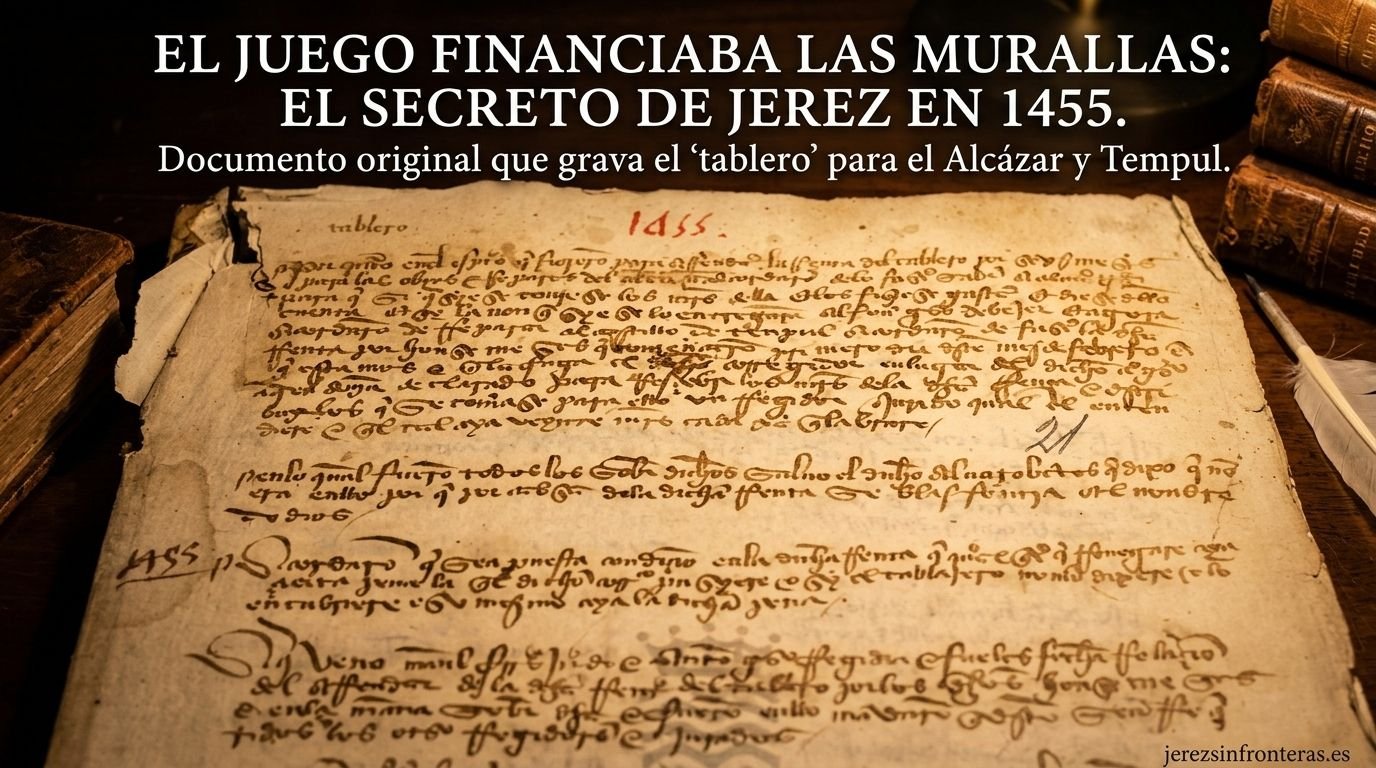 El día que Jerez financió reparaciones medievales gravando el juego del tablero en 1455