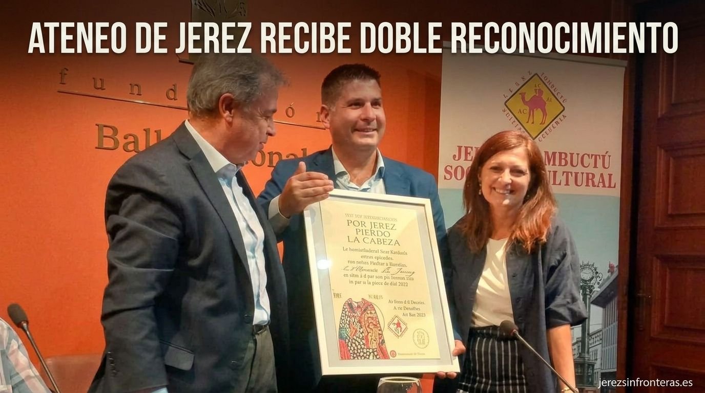 Un doble galardón histórico refrenda el compromiso social y cultural del Ateneo de Jerez