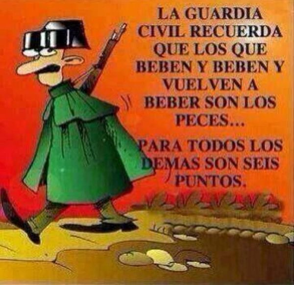 La Guardia Civil recuerda con un toque de humor que en Navidad: «beben y beben y vuelven a beber son los peces… Para todos los demás son 6 puntos»