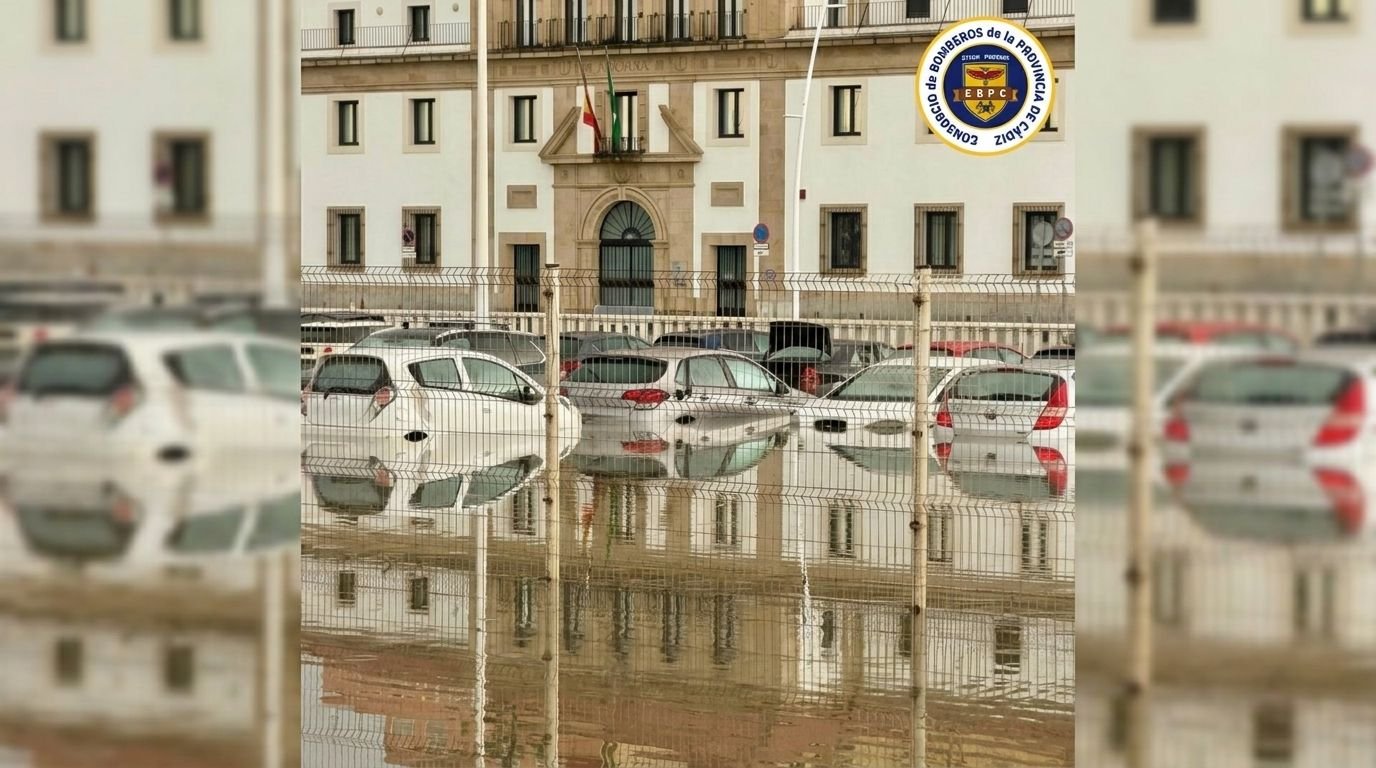 Golpazo del temporal en Algeciras: rescates, inundaciones y más de 20 intervenciones de los Bomberos