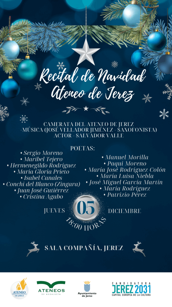 ¡Celebra la Navidad con cultura! Asiste al Recital de Navidad del Ateneo de Jerez en la Sala Compañía