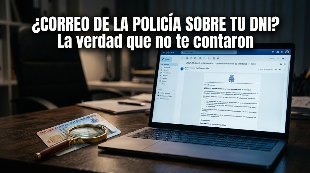 ¿Has recibido un correo desde notificaciones@policia.es sobre la caducidad de los certificados del DNI electrónico? Te explicamos qué hacer.