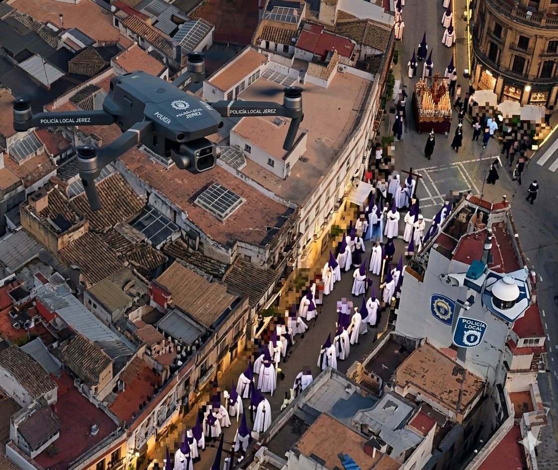 Seguridad en Semana Santa de Jerez con drones: todo sobre el nuevo plan de vigilancia y movilidad