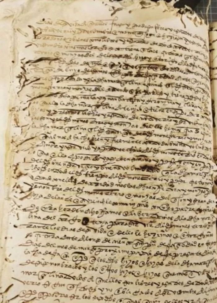 Documento notarial original de 1541 del Archivo de Protocolos de Jerez de la Frontera que certifica la libertad de la esclava Marcelina.