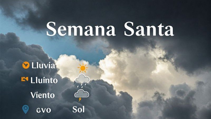 Semana Santa previsión