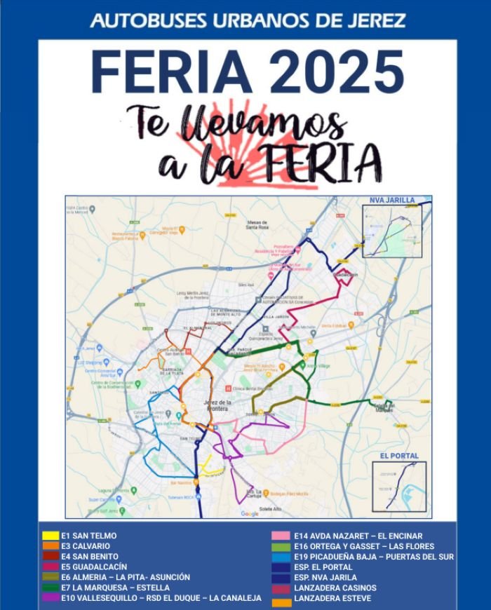 Llega fácil a la Feria de Jerez 2025 en autobús: Revisa el Transporte Feria