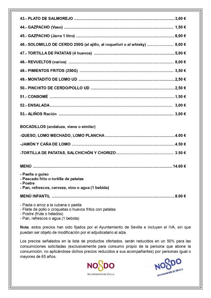 precios de caseta