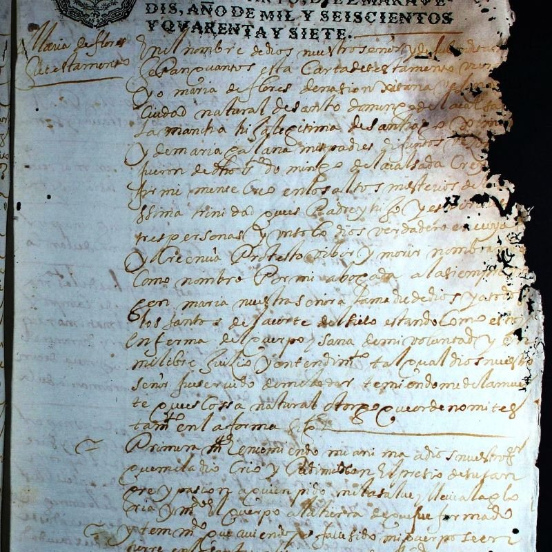 Testamento Gitana 1647