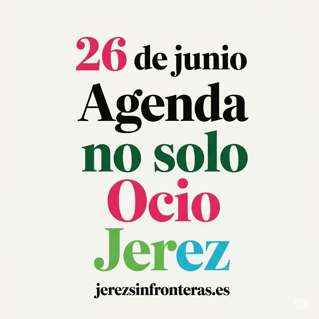 ¿Te aburre la rutina? La agenda 26 de junio en Jerez te sacude