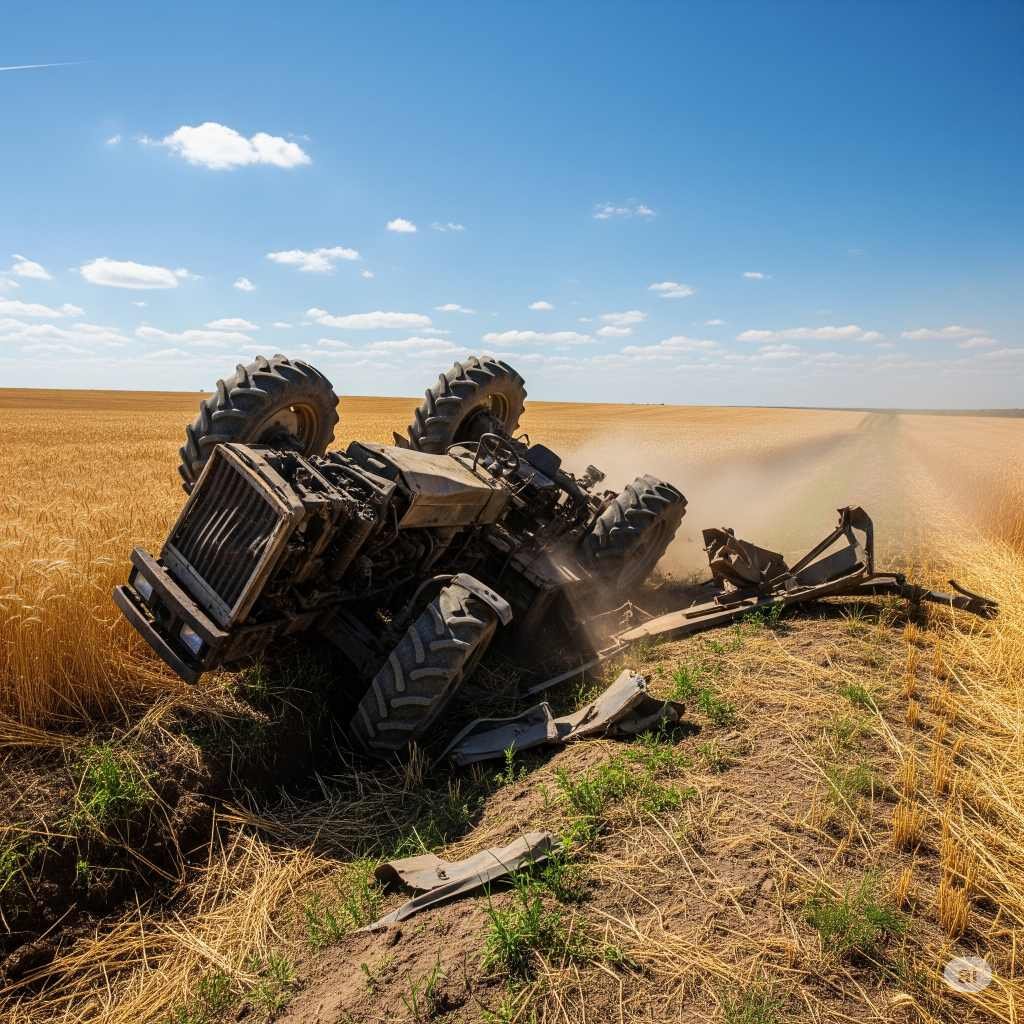Trágico accidente de tractor: un conductor pierde la vida