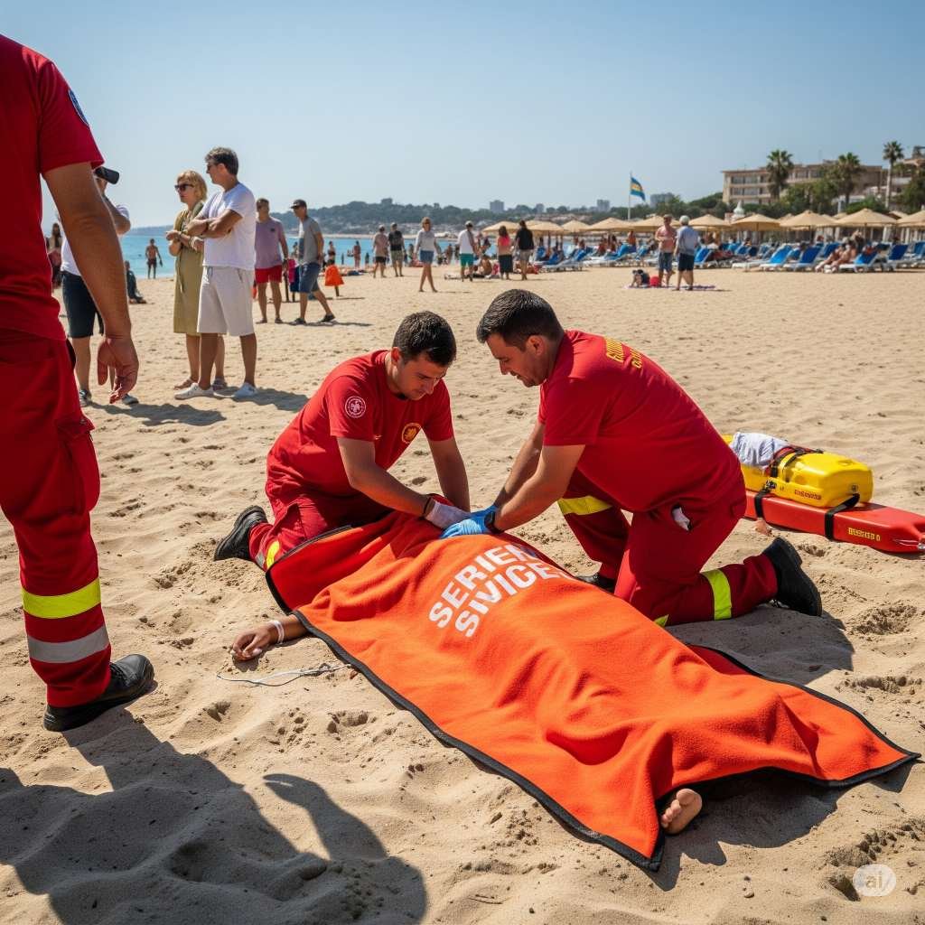 Tragedia en la playa: Un hombre pierde la vida